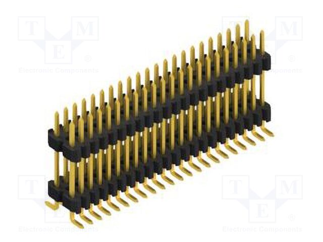 Connector: pin strips; pin header; male; PIN: 44; 1.27mm; SMT; 2x22