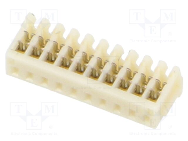 Plug; wire-board; female; SR; 1mm; PIN: 10; IDC; for cable; 50V; 700mA