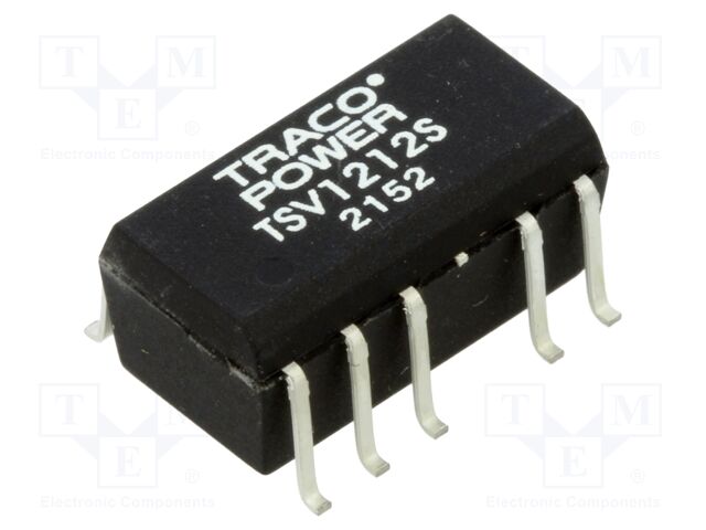Converter: DC/DC; 1W; Uin: 10.8÷13.2V; 12VDC; Iout: 80mA; SMD; 100kHz