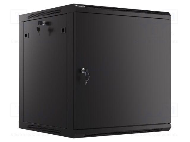 Enclosure: rack cabinet; Standard: 19"; 12U; black; Z: 600mm