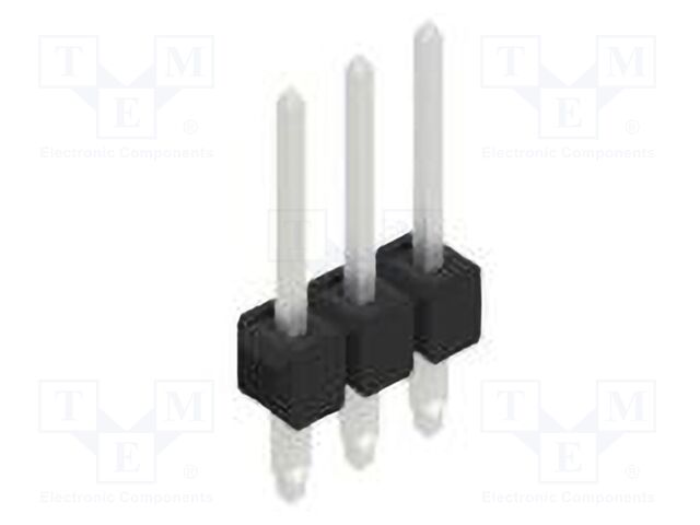 Connector: pin strips; pin header; male; PIN: 3; 2.54mm; THT; 1x3