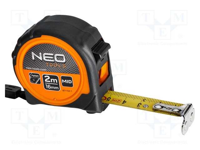 Measuring tape; L: 2m; Width: 16mm