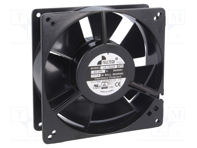 Fan: AC; axial; 230VAC; 127x127x38mm; 175.1m3/h; 46dBA; 2700rpm