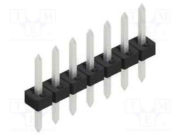 Connector: pin strips; pin header; male; PIN: 7; 2mm; THT; 1x7; 100V