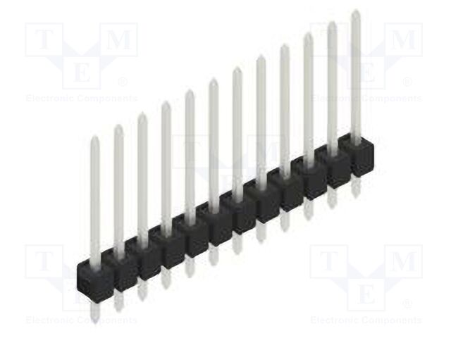 Connector: pin strips; pin header; male; PIN: 12; 2.54mm; THT; 1x12