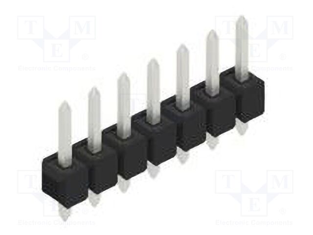 Connector: pin strips; pin header; male; PIN: 7; 2.54mm; THT; 1x7