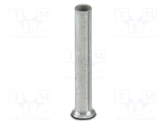 Tip: bootlace ferrule; non-insulated; copper; 0.75mm2; tinned