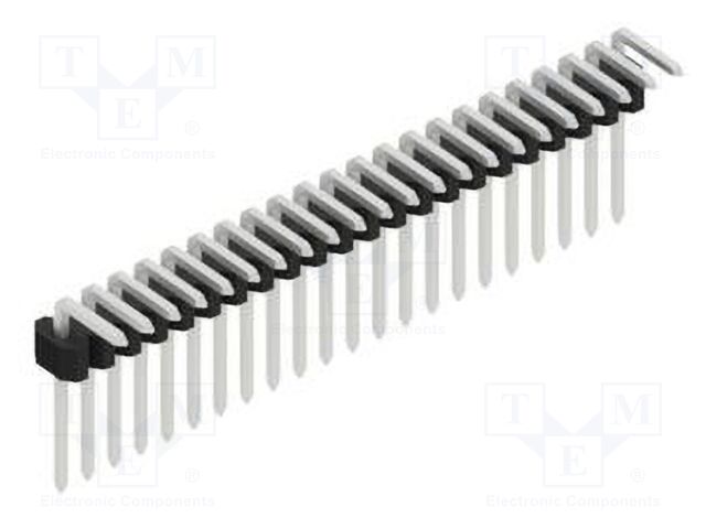 Connector: pin strips; pin header; male; PIN: 22; 1.27mm; THT; 1x22
