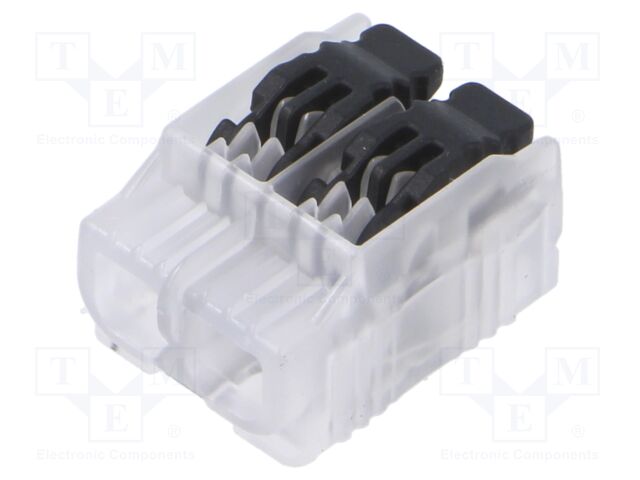 Quick splice; spring clamp; 0.2÷4mm2; 450V; 32A; for cable; ways: 1