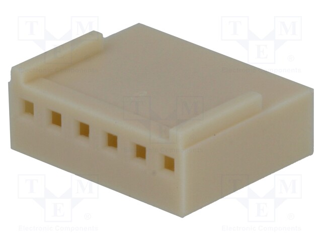 Plug; wire-board; female; NS25; 2.54mm; PIN: 6; w/o contacts; 250V