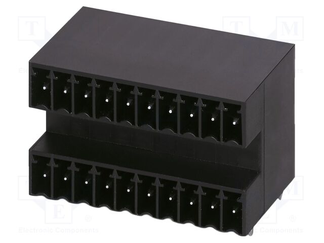 PCB headers, nominal cross section: 1.5 mm2, color: black, n