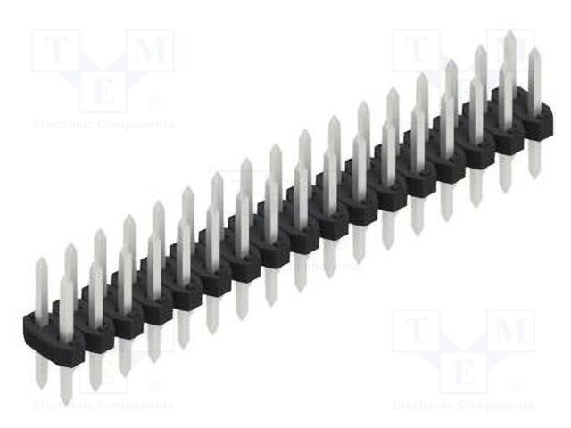 Connector: pin strips; pin header; male; PIN: 34; 2mm; THT; 2x17