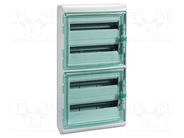 Enclosure: for modular components; IP65; light grey; IK09