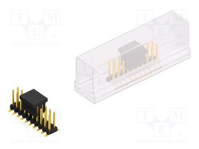 Connector: pin strips; pin header; male; PIN: 20; 2mm; SMT; 2x10