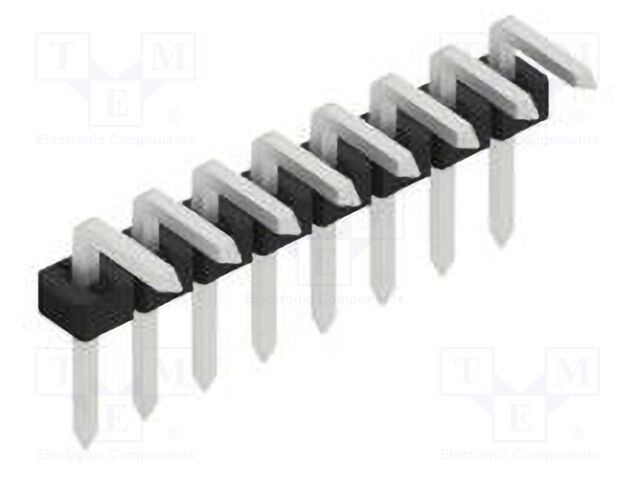 Connector: pin strips; pin header; male; PIN: 8; 2mm; THT; 1x8; 100V