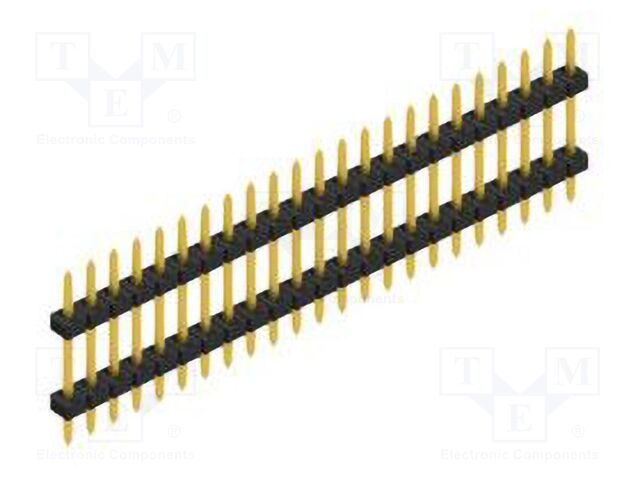 Connector: pin strips; pin header; male; PIN: 23; 2mm; THT; 1x23
