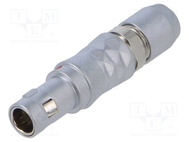 Connector: circular; plug; 00; male; PIN: 4; 2A; IP50; 2.4÷3.3mm