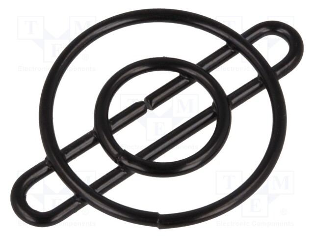 Guard; 25x25mm; Mat: metal; Mounting: screw; Colour: black