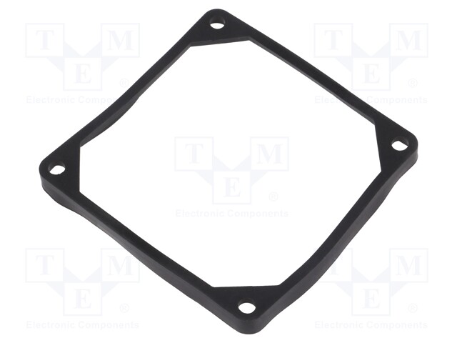 Mounting gasket; Ømount.hole: 5mm; black; Shore hardness: 40