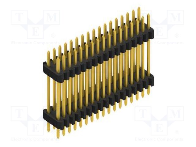 Connector: pin strips; pin header; male; PIN: 34; 1.27mm; THT; 2x17