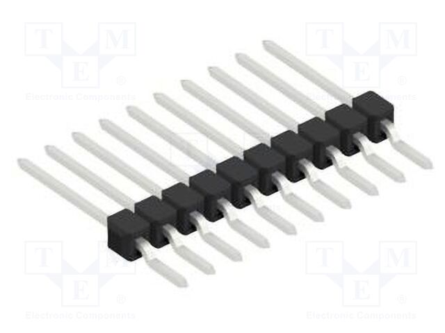 Connector: pin strips; pin header; male; PIN: 10; 2.54mm; SMT; 1x10