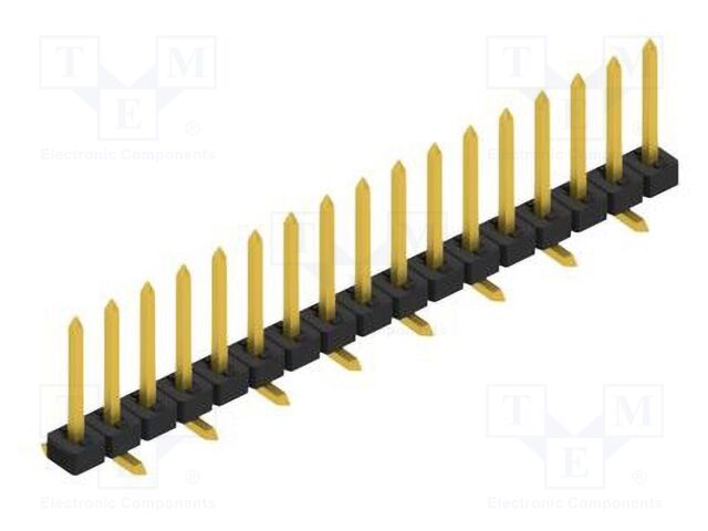 Connector: pin strips; pin header; male; PIN: 17; 2mm; SMT; 1x17