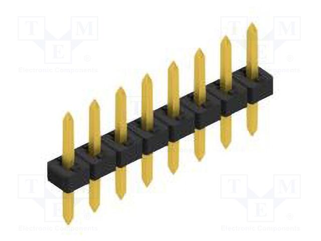 Connector: pin strips; pin header; male; PIN: 8; 2mm; THT; 1x8; 100V
