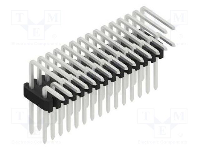 Connector: pin strips; pin header; male; PIN: 30; 1.27mm; THT; 2x15