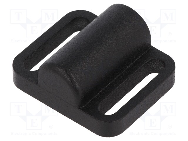 Locator; for spring latches; W: 38mm; Mat: zinc alloy; Øhole: 10mm