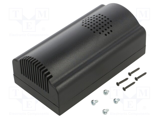 Enclosure: for alarms; X: 125mm; Y: 67mm; Z: 51mm; ABS; black