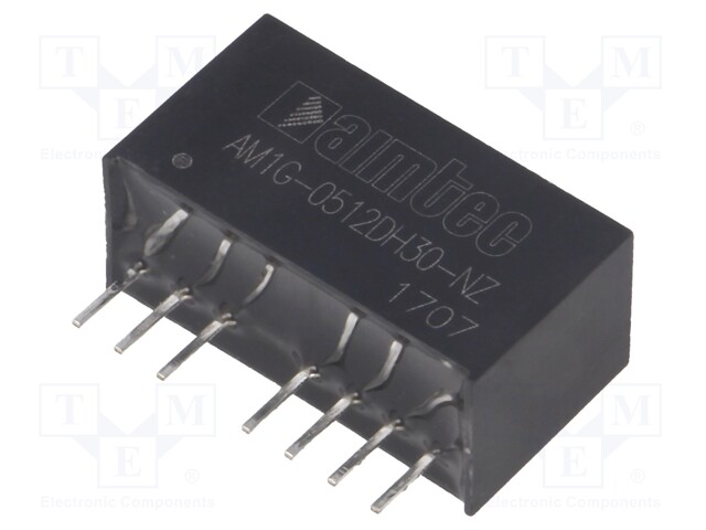 Converter: DC/DC; 1W; Uin: 4.5÷9V; Uout: 12VDC; Uout2: -12VDC; SIP8