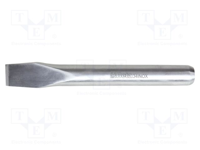 Cold chisel; flat; L: 160mm; stainless steel; Tipwidth: 18mm