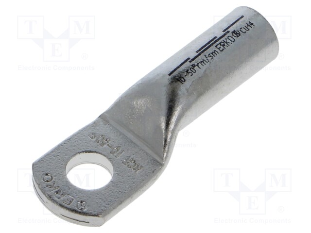 Tip: ring tube; M10; 50mm2; crimped; for cable; tinned; copper