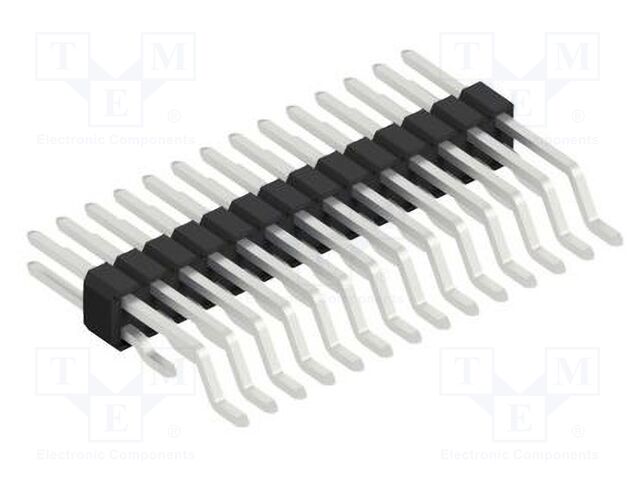 Connector: pin strips; pin header; male; PIN: 28; 1.27mm; SMT; 2x14