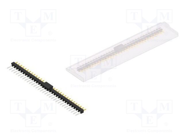 Connector: pin strips; pin header; male; PIN: 32; 2.54mm; SMT; 1x32