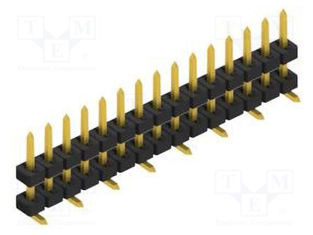 Connector: pin strips; pin header; male; PIN: 15; 2mm; SMT; 1x15