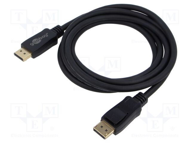 Cable; DisplayPort 2.0,HDCP 2.2; DisplayPort plug,both sides