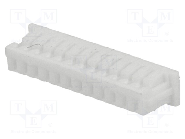 Plug; wire-board; female; 1.25mm; PIN: 12; w/o contacts; for cable