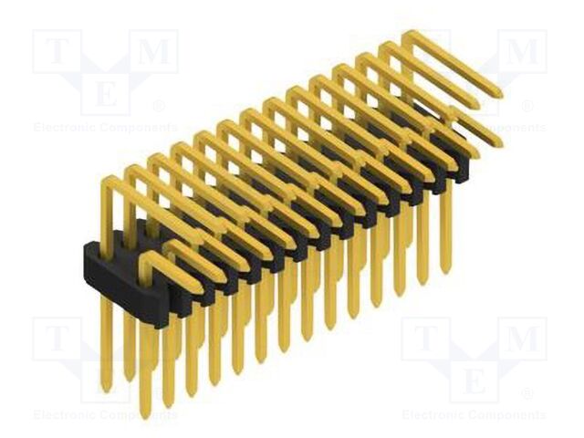 Connector: pin strips; pin header; male; PIN: 28; 1.27mm; THT; 2x14