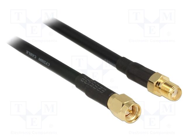 Cable; 7.5m; SMA male,SMA female; black; Øcable: 4.8mm; 50Ω
