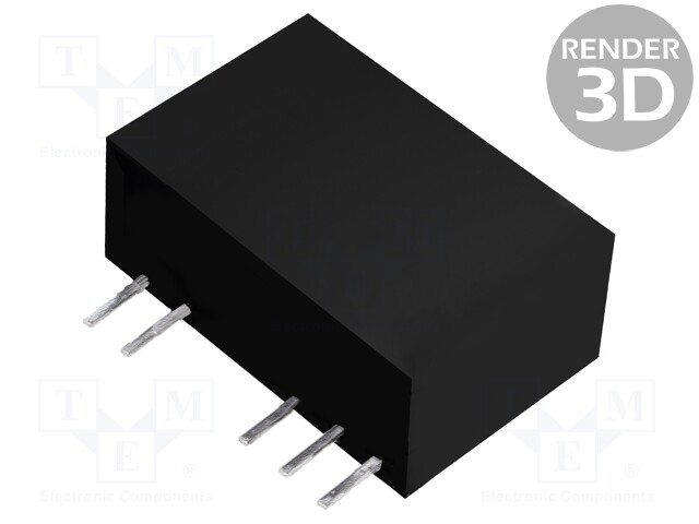 Converter: DC/DC; 2W; Uin: 4.5÷5.5V; Uout: 3.3VDC; Iout: 606mA; SIP