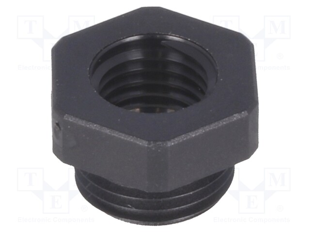 Reduction of threads for glands; Int.thread: M12; polyamide