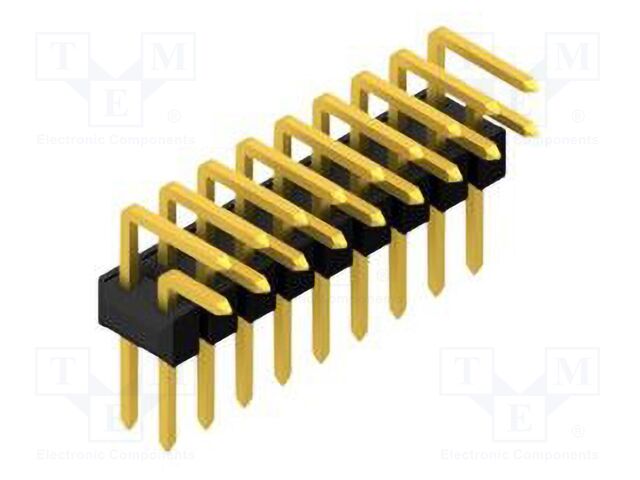 Connector: pin strips; pin header; male; PIN: 18; 2.54mm; THT; 2x9