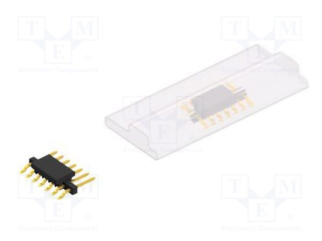Connector: pin strips; pin header; male; PIN: 7; 2mm; SMT; 1x7; 100V