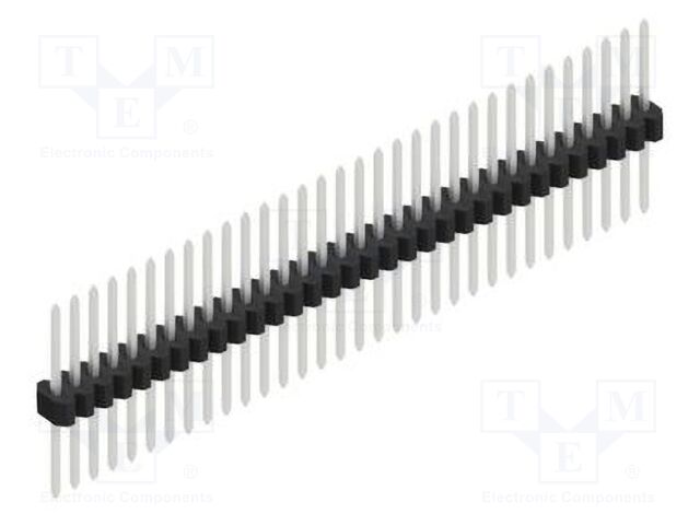 Connector: pin strips; pin header; male; PIN: 32; 1.27mm; THT; 1x32