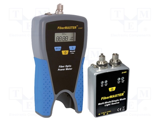 Measuring kit: fiber optic network test kit; LCD; FiberMASTER