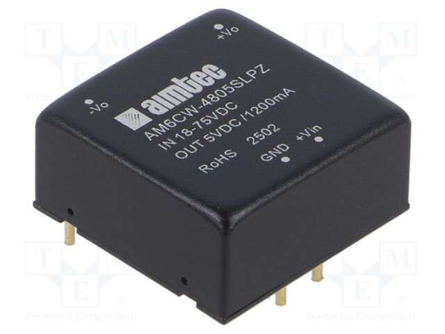 Converter: DC/DC; Protection: short circuit protection SCP