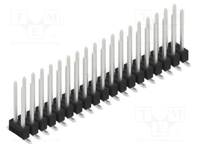 Connector: pin strips; pin header; male; PIN: 38; 2.54mm; SMT; 2x19