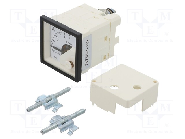 Meter; on panel; analogue; 0÷5A; Class: 1,5; IP52; Length: 42mm; 600V