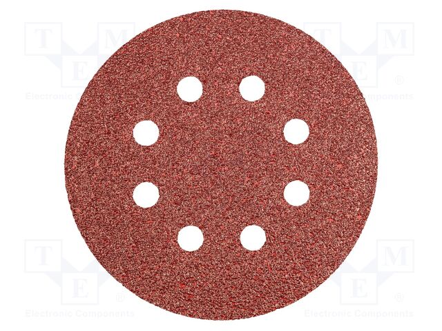 Cleaning cloth: sandpaper; Granularity: 40; Mounting: bur; Ø125mm
